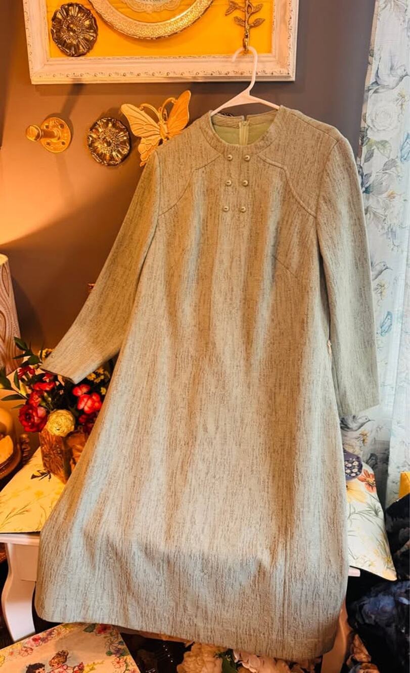 🤍 Vintage Merlo NWT Pure New Wool Mod Shift Dress 🤍